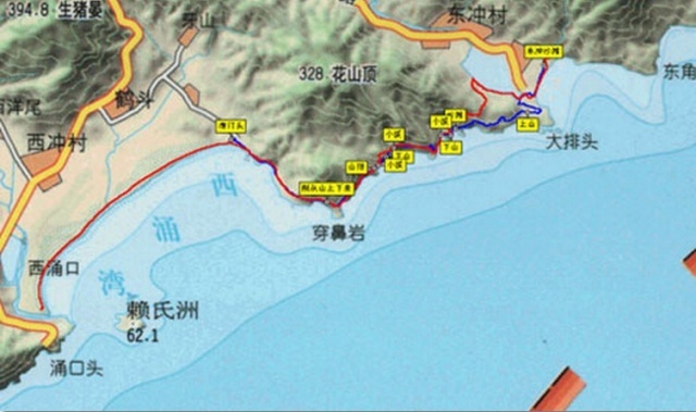 【最美海岸线】深圳东西冲穿越可获得学分:74